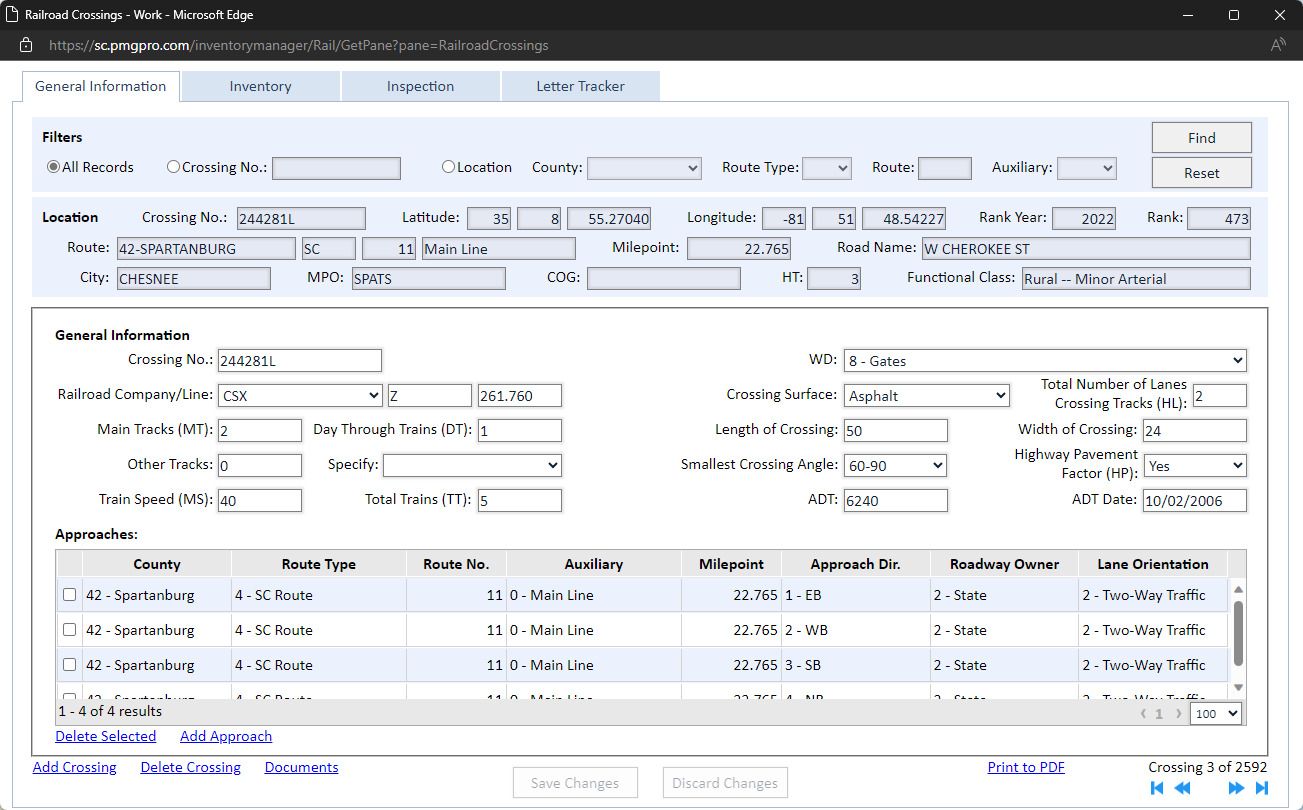 SC Inventory Manager Railroad Crossings General Info.png
