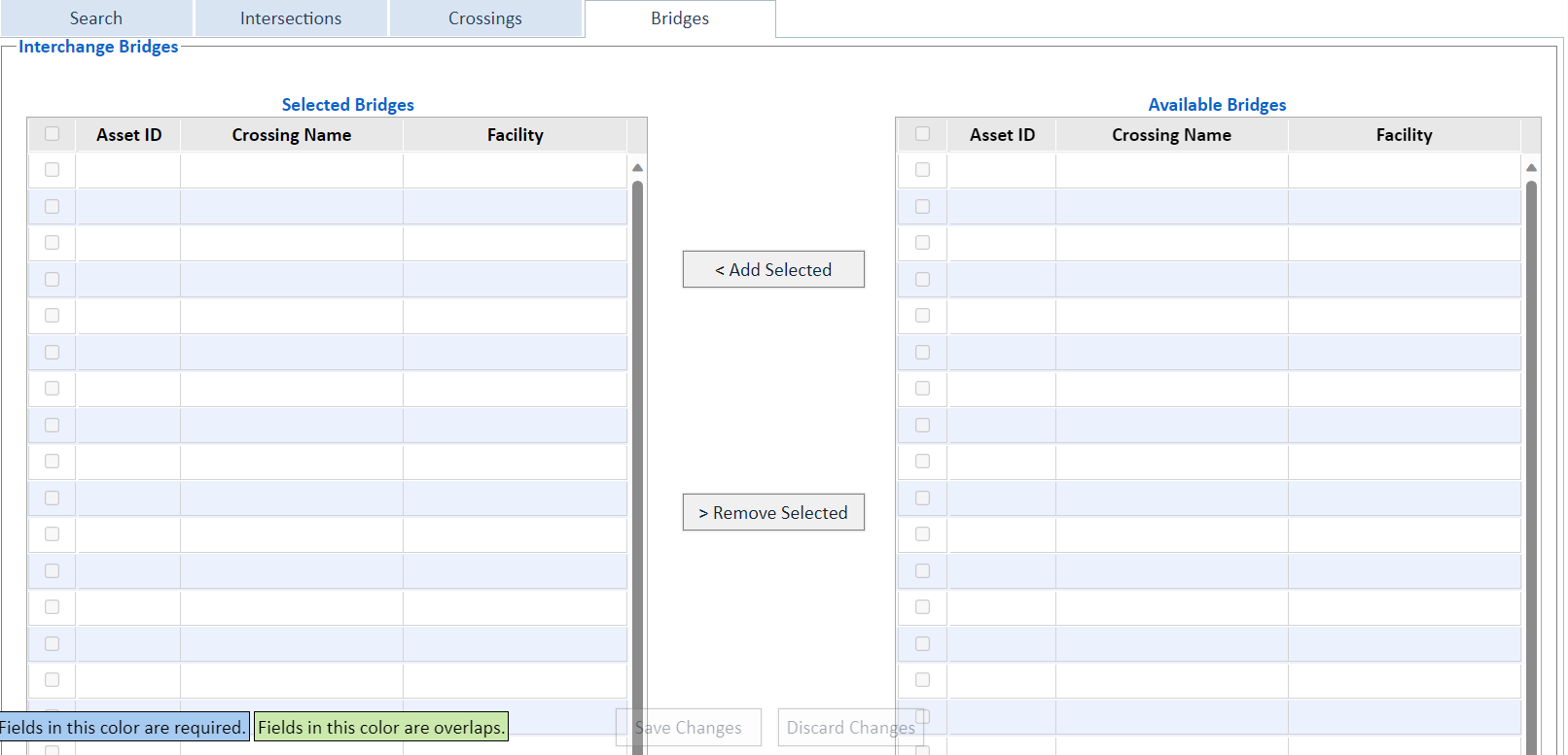 SC Inventory Manager Interchanges Bridges Tab.png
